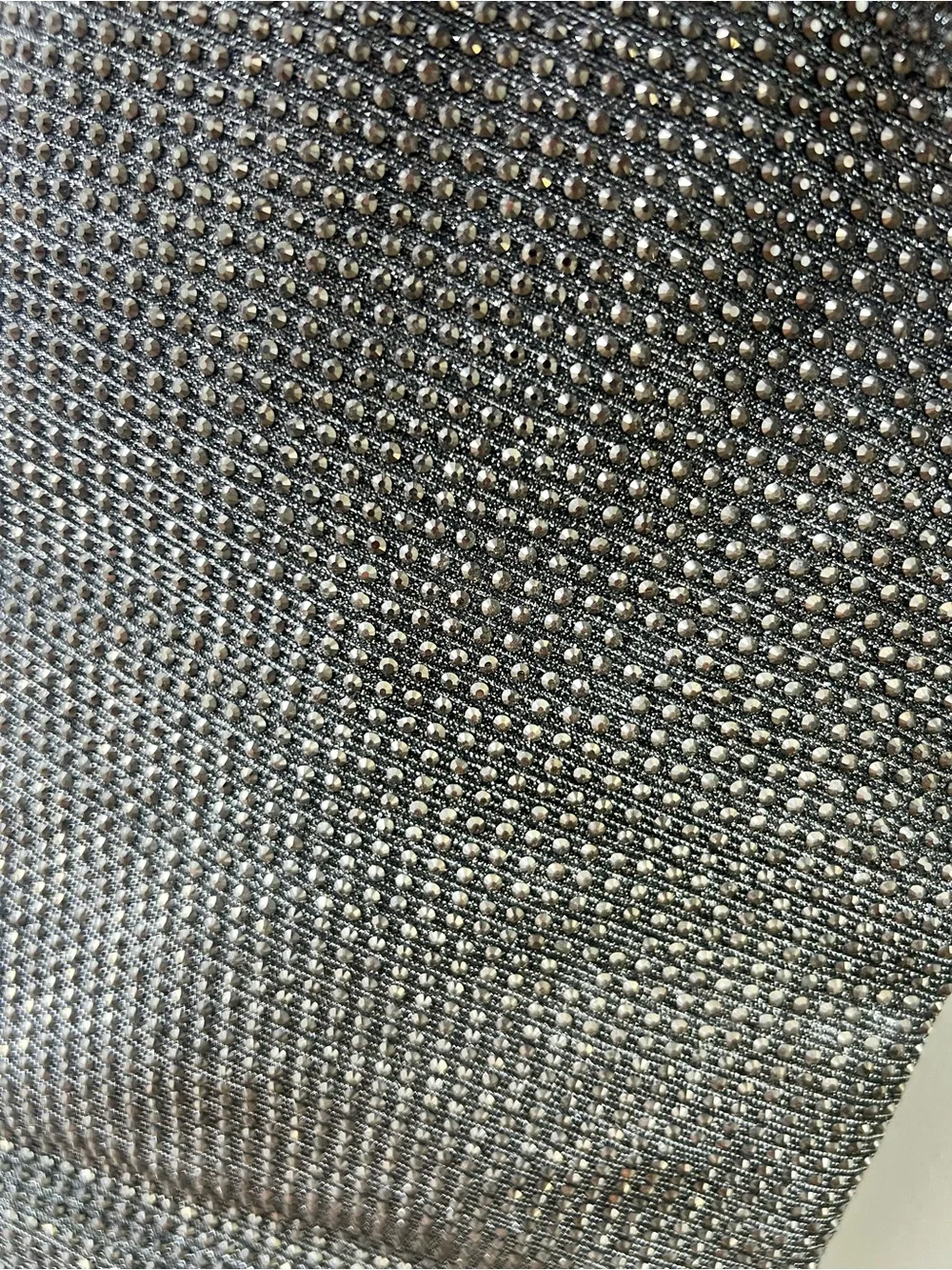 Silver Rhinestone Over-the-Knee Block Heel Boots